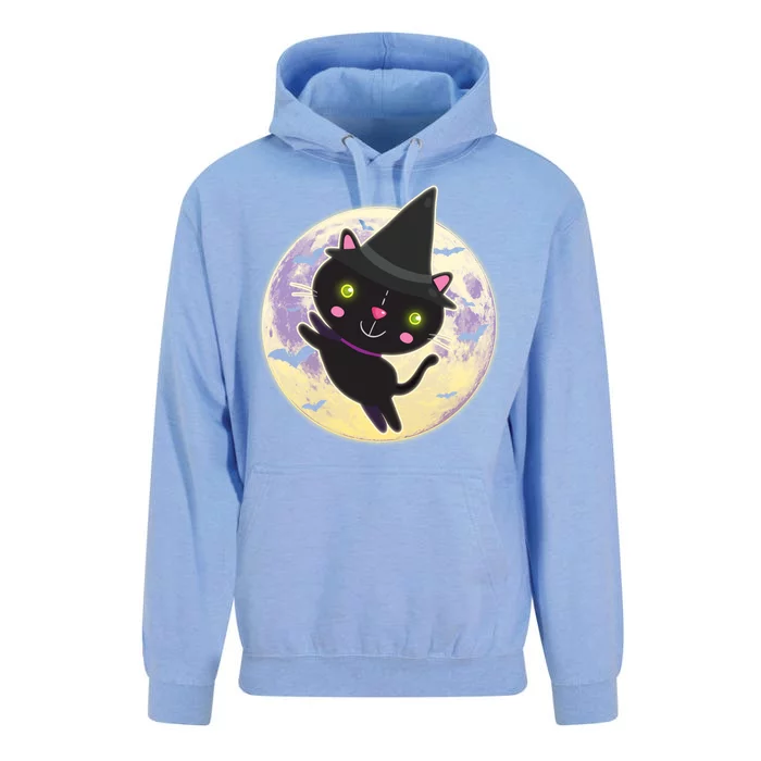 Cute Halloween Cat Moon Unisex Surf Hoodie