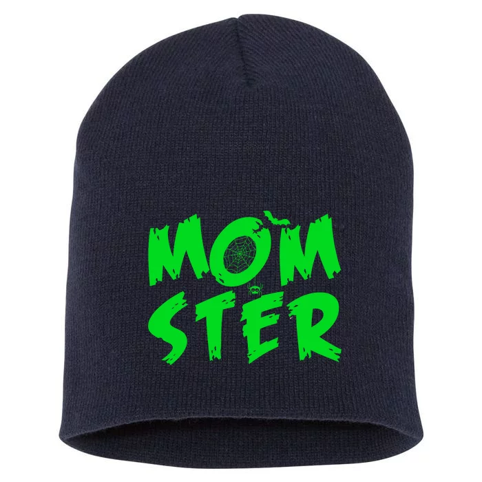 Cute Halloween Mom-Ster Short Acrylic Beanie