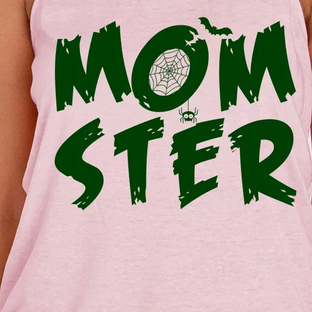 Cute Halloween Mom-Ster Women's Knotted Racerback Tank