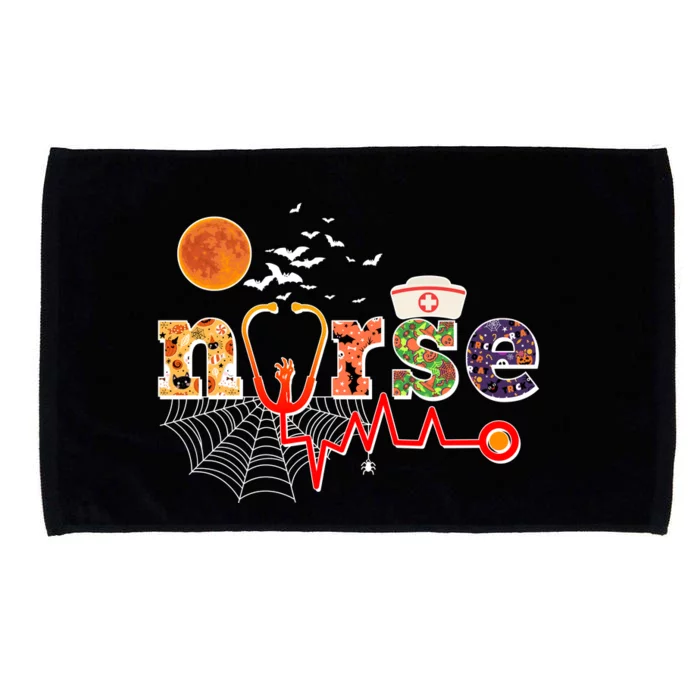 Cute Halloween Patterns Nurse Microfiber Hand Towel