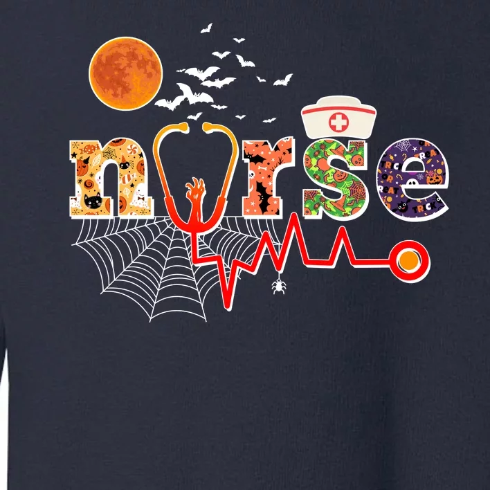 Cute Halloween Patterns Nurse Toddler Sweatshirt