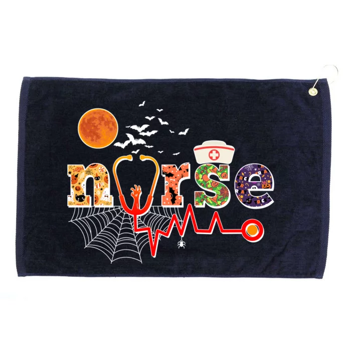 Cute Halloween Patterns Nurse Grommeted Golf Towel