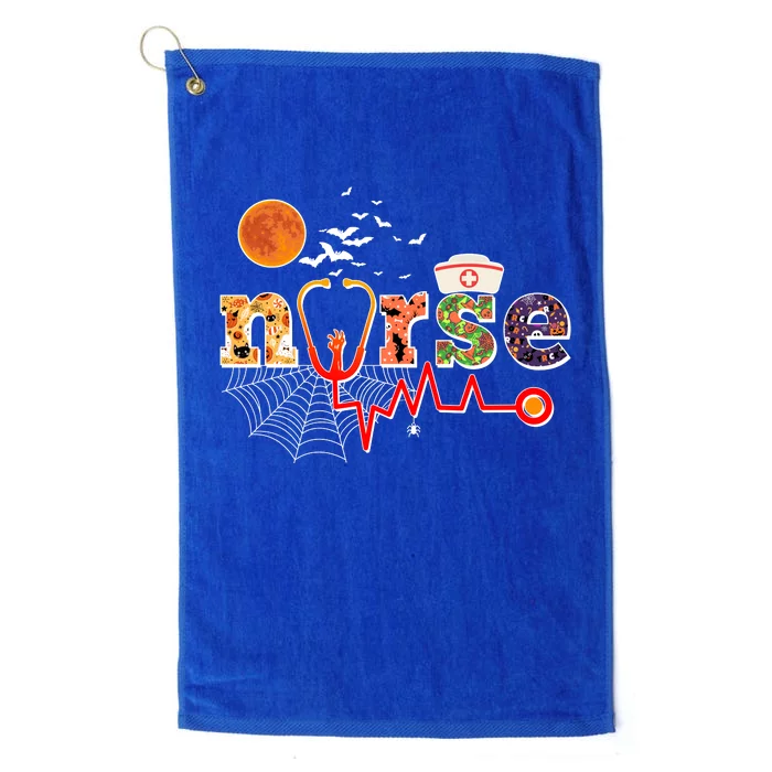 Cute Halloween Patterns Nurse Platinum Collection Golf Towel