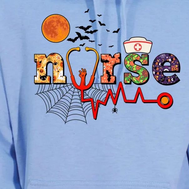 Cute Halloween Patterns Nurse Unisex Surf Hoodie