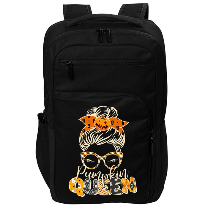 Cute Halloween Pumpkin Queen Autumn Impact Tech Backpack