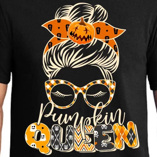 Cute Halloween Pumpkin Queen Autumn Pajama Set