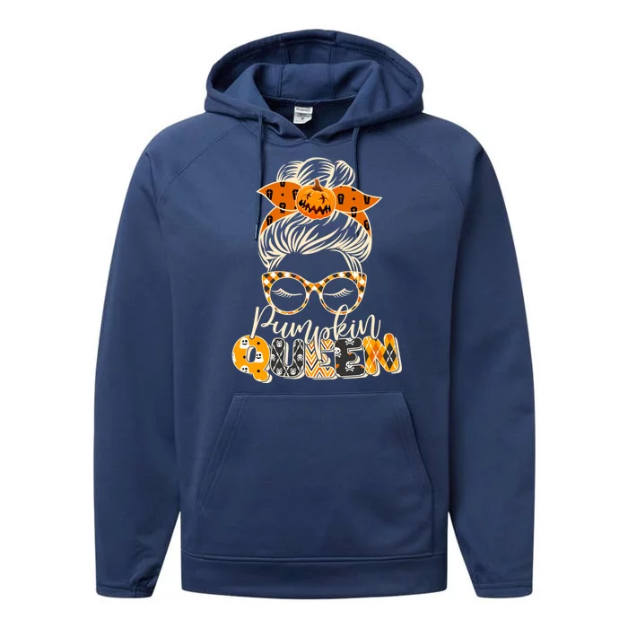 Cute Halloween Pumpkin Queen Autumn Performance Fleece Hoodie