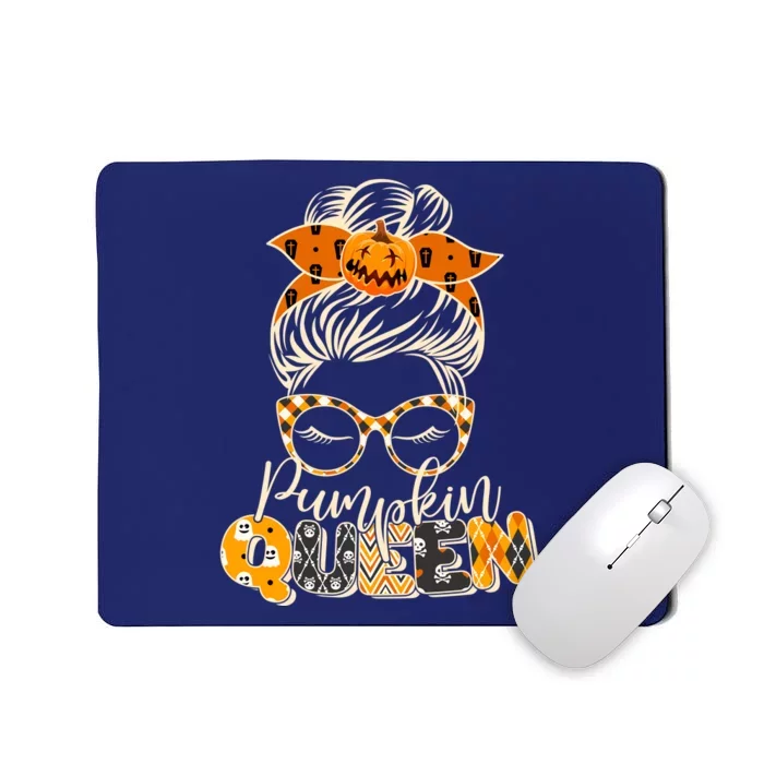 Cute Halloween Pumpkin Queen Autumn Mousepad