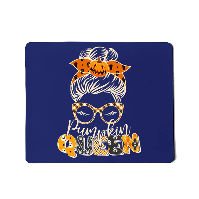 Cute Halloween Pumpkin Queen Autumn Mousepad