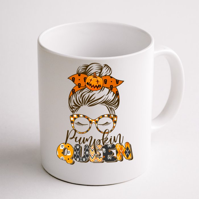 Cute Halloween Pumpkin Queen Autumn Front & Back Coffee Mug