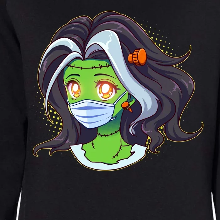 Cute Halloween Quarantined Frankenstein Monster Girl Womens California Wash Sweatshirt