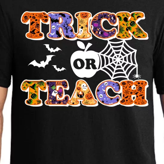 Cute Halloween Trick Or Teach Teacher Pajama Set