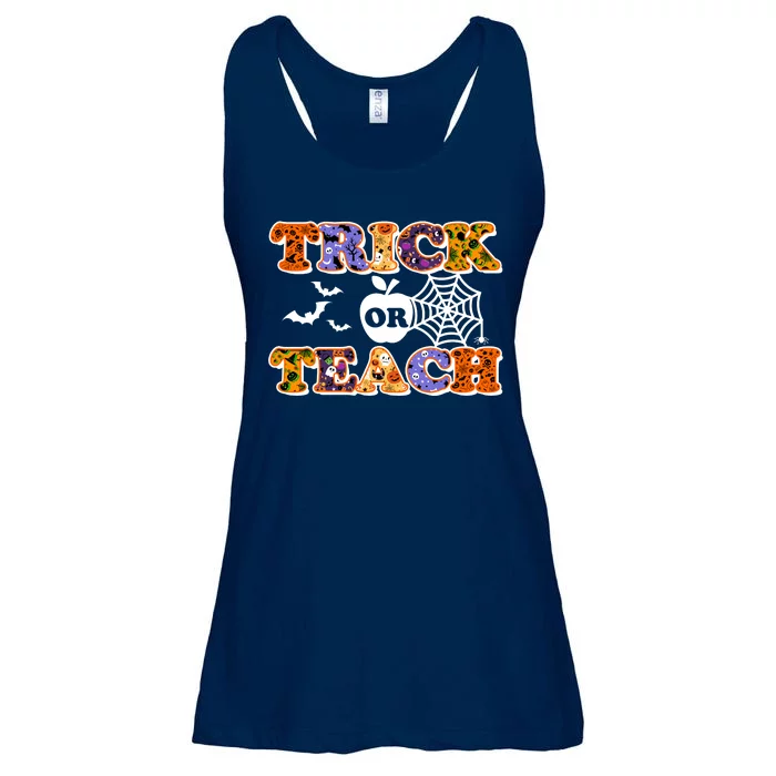 Cute Halloween Trick Or Teach Teacher Ladies Essential Flowy Tank