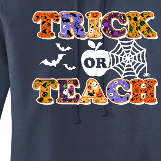 Cute Halloween Trick Or Teach Teacher Women's Pullover Hoodie