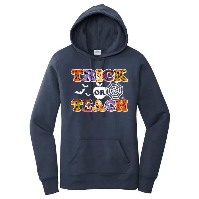 Cute Halloween Trick Or Teach Teacher Women's Pullover Hoodie