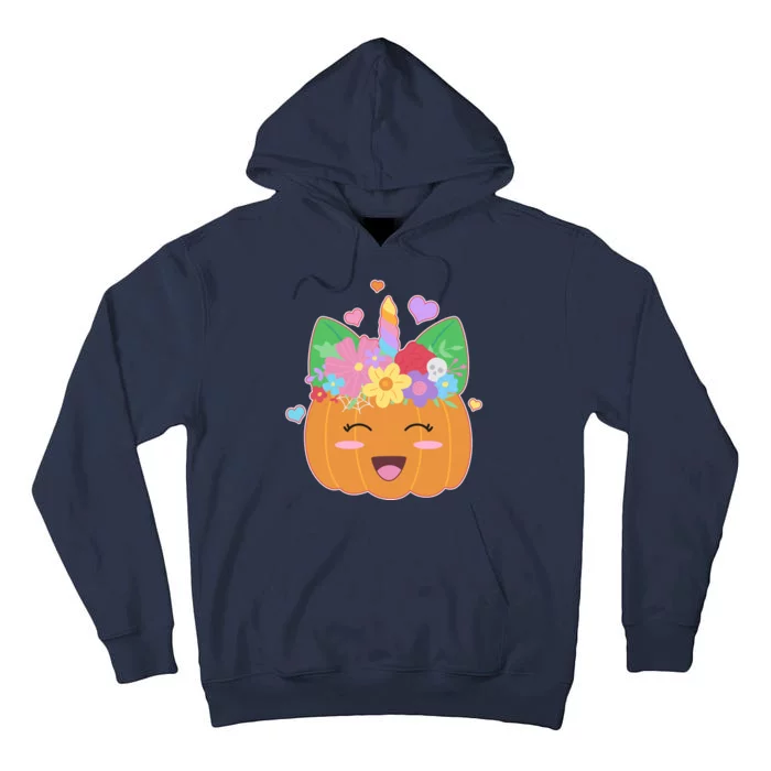 Cute Halloween Unicorn Pumpkin Tall Hoodie