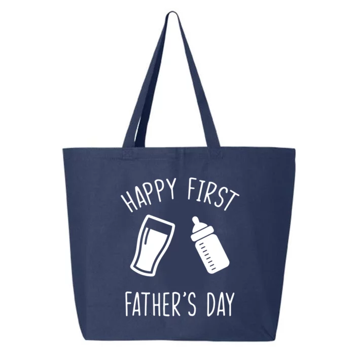 Cute Happy First Father's Day Baby Bottle 25L Jumbo Tote