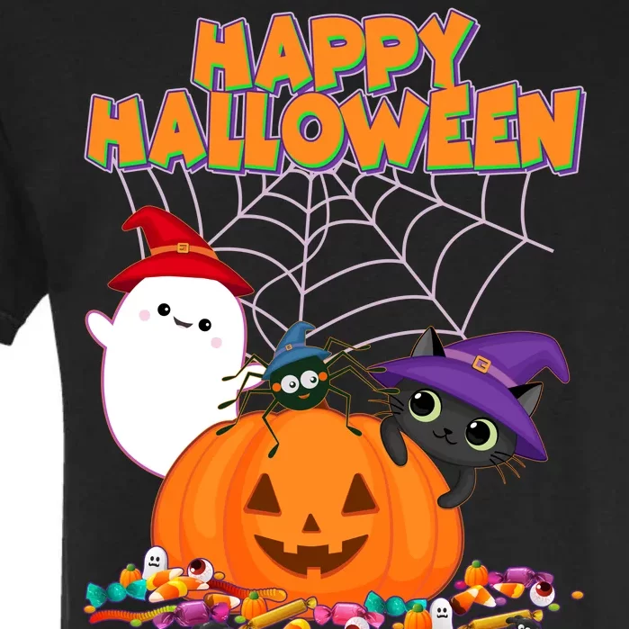 Cute Happy Halloween Friends Garment-Dyed Heavyweight T-Shirt