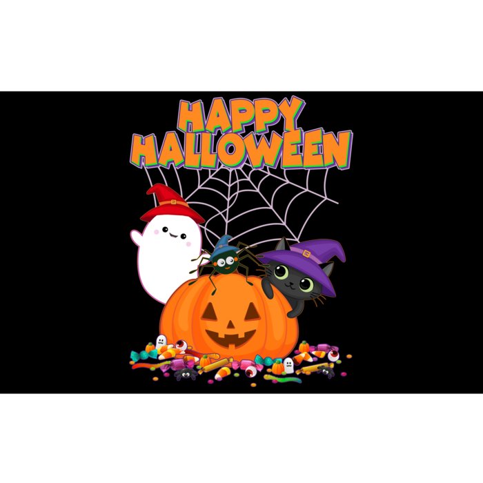 Cute Happy Halloween Friends Bumper Sticker