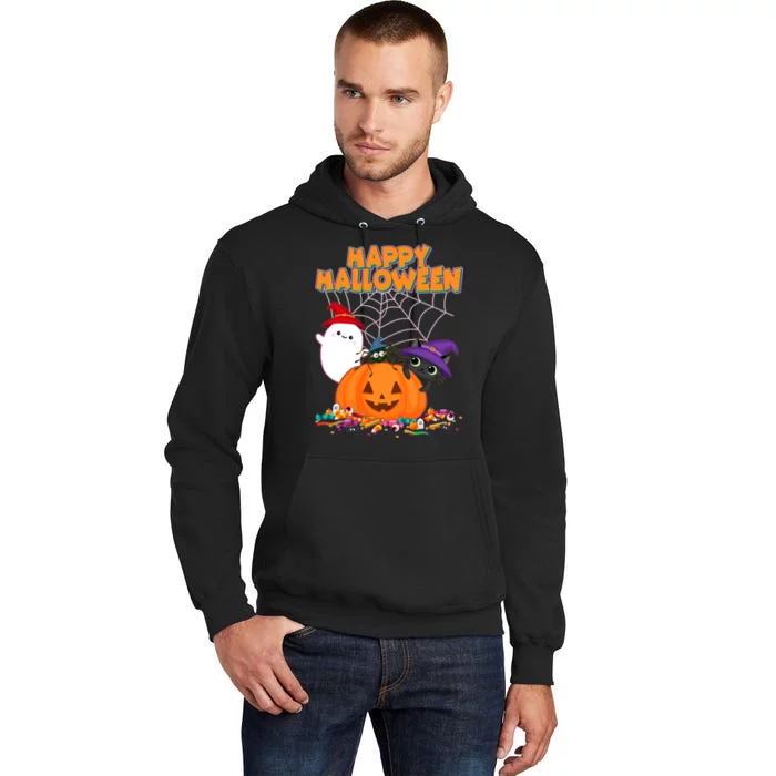 Cute Happy Halloween Friends Tall Hoodie