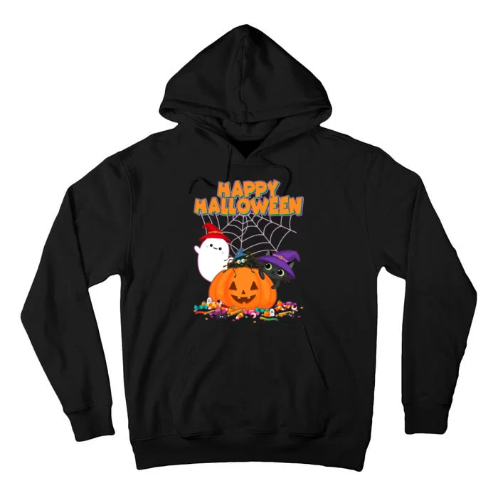 Cute Happy Halloween Friends Tall Hoodie