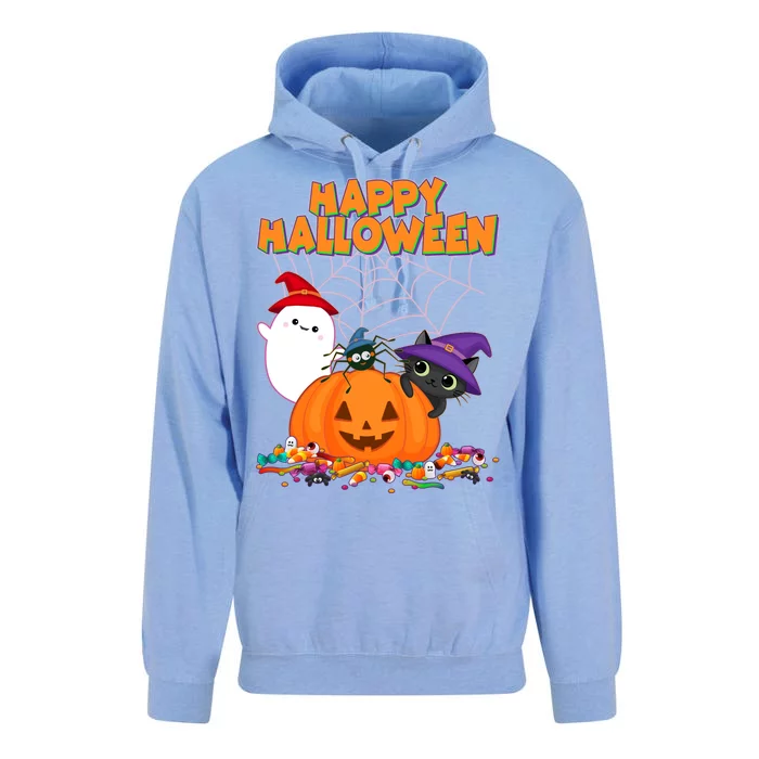 Cute Happy Halloween Friends Unisex Surf Hoodie