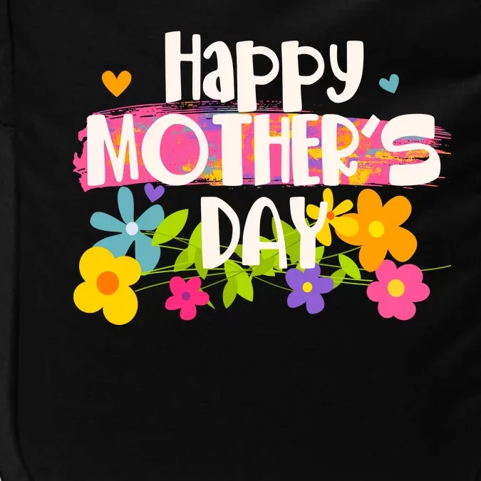 Cute Happy Mother's Day Paint Splash Flowers Impact Tech Backpack