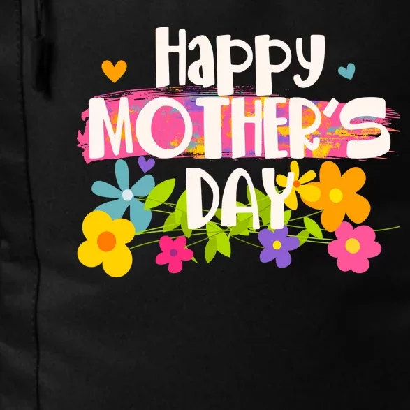 Cute Happy Mother's Day Paint Splash Flowers Daily Commute Backpack