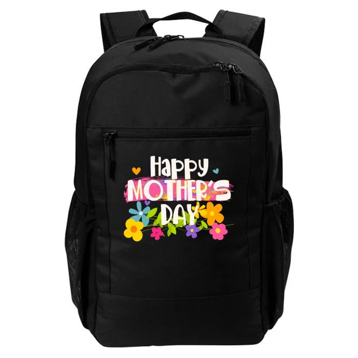 Cute Happy Mother's Day Paint Splash Flowers Daily Commute Backpack