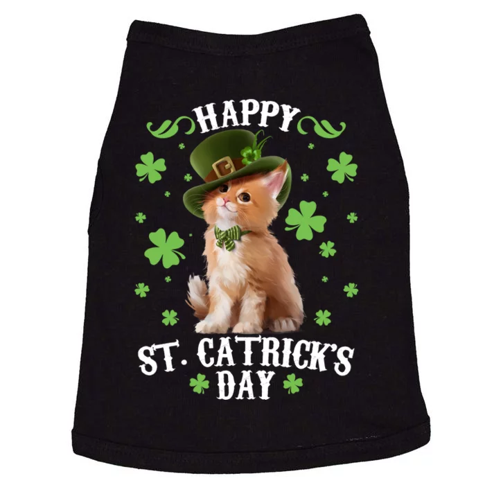 Cute Happy St Catricks Day Kitten Doggie Tank