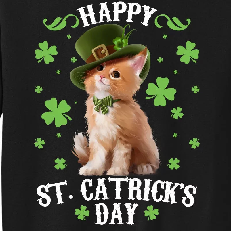 Cute Happy St Catricks Day Kitten Sweatshirt