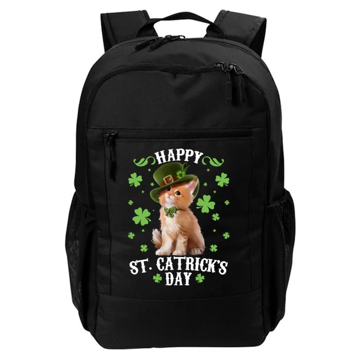 Cute Happy St Catricks Day Kitten Daily Commute Backpack