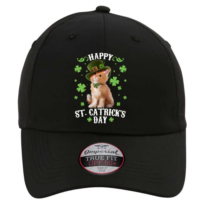 Cute Happy St Catricks Day Kitten The Original Performance Cap