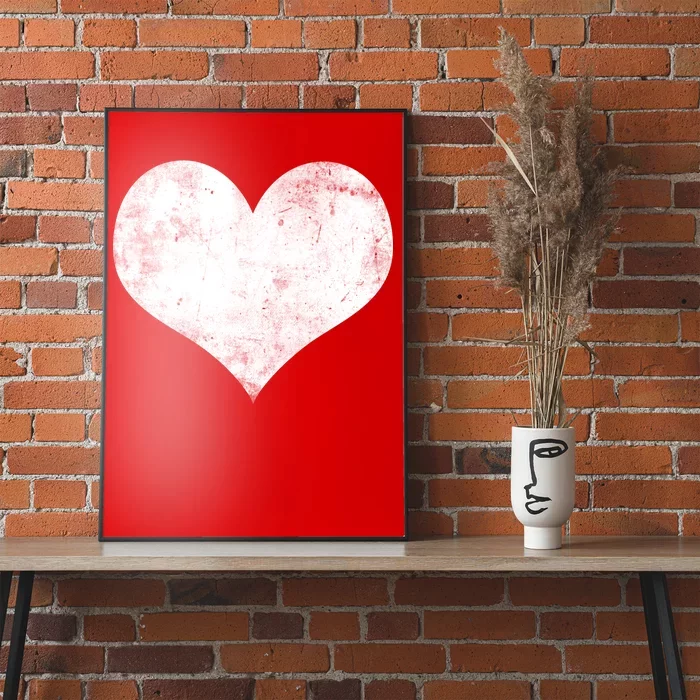 Cute Heart Valentines Day Vintage Distressed Poster