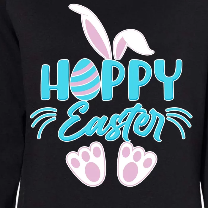 Cute Hoppy Happy Easter Bunny Womens California Wash Sweatshirt