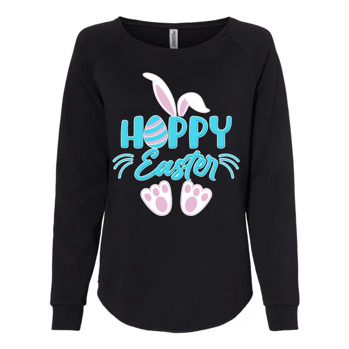 Cute Hoppy Happy Easter Bunny Womens California Wash Sweatshirt