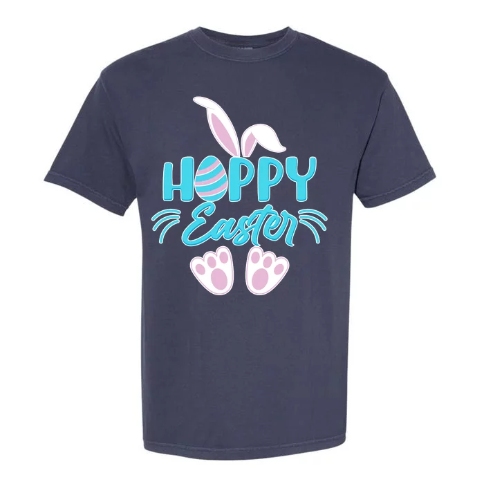 Cute Hoppy Happy Easter Bunny Garment-Dyed Heavyweight T-Shirt