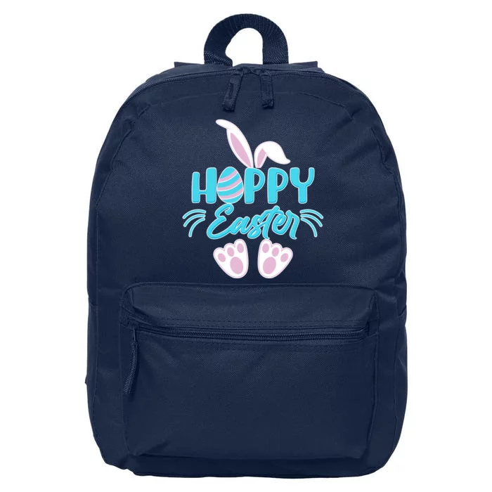 Cute Hoppy Happy Easter Bunny 16 in Basic Backpack