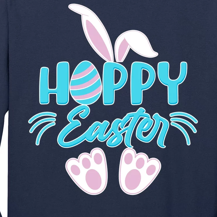 Cute Hoppy Happy Easter Bunny Tall Long Sleeve T-Shirt