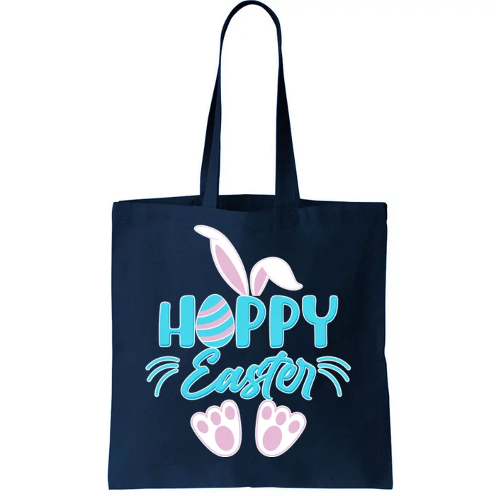 Cute Hoppy Happy Easter Bunny Tote Bag