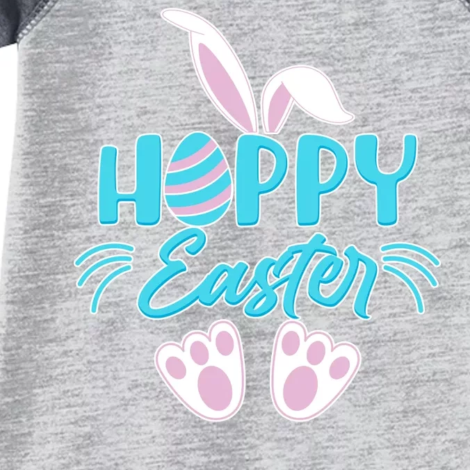 Cute Hoppy Happy Easter Bunny Infant Baby Jersey Bodysuit