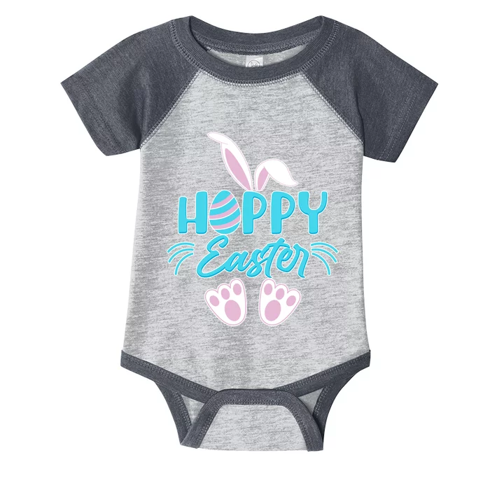 Cute Hoppy Happy Easter Bunny Infant Baby Jersey Bodysuit