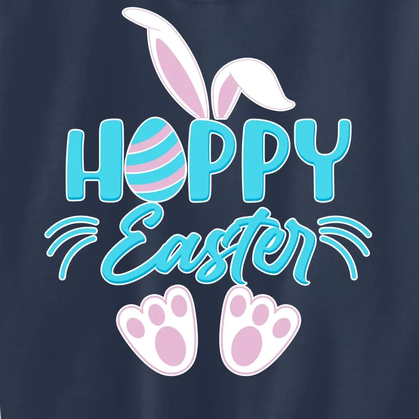 Cute Hoppy Happy Easter Bunny Kids Sweatshirt