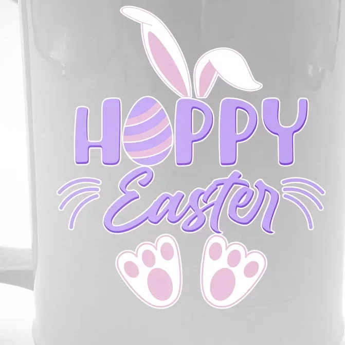 Cute Hoppy Happy Easter Bunny Front & Back Beer Stein