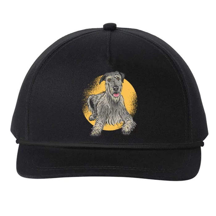 Cute Hound Dog Snapback Five-Panel Rope Hat