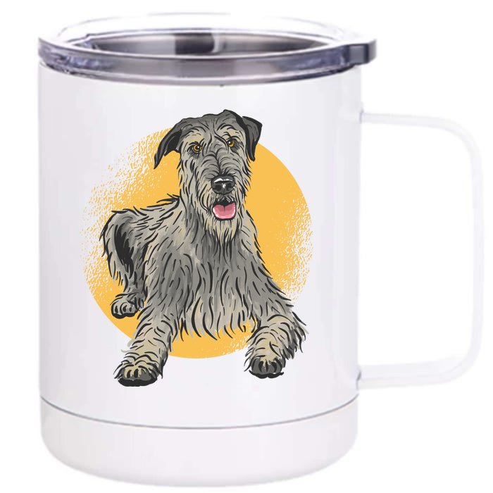 Cute Hound Dog Front & Back 12oz Stainless Steel Tumbler Cup