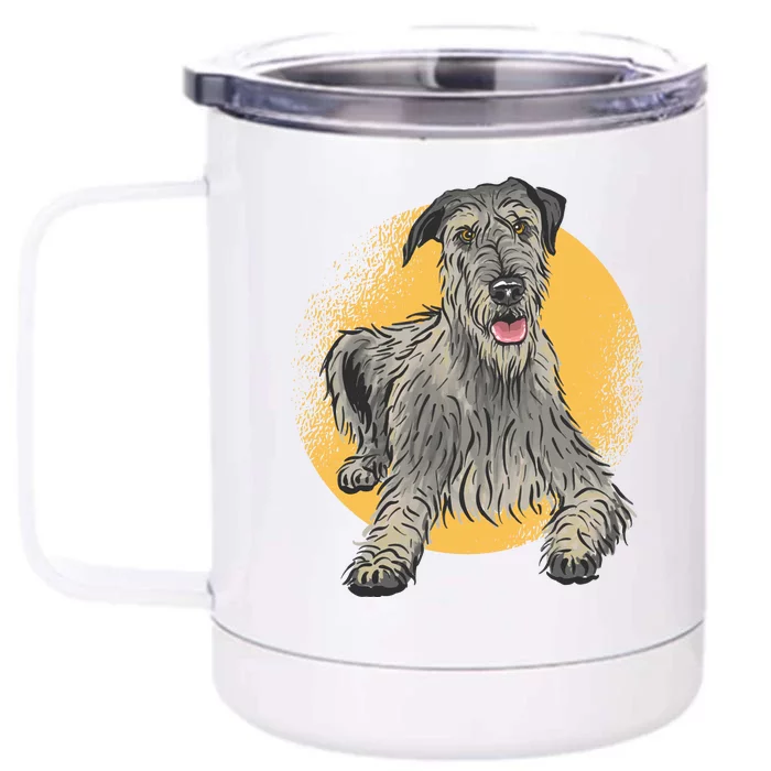 Cute Hound Dog Front & Back 12oz Stainless Steel Tumbler Cup