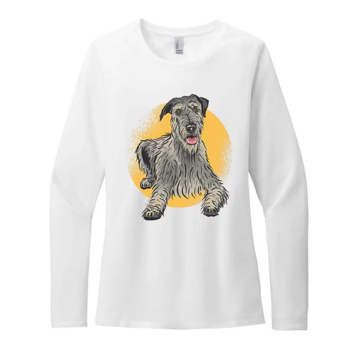 Cute Hound Dog Womens CVC Long Sleeve Shirt