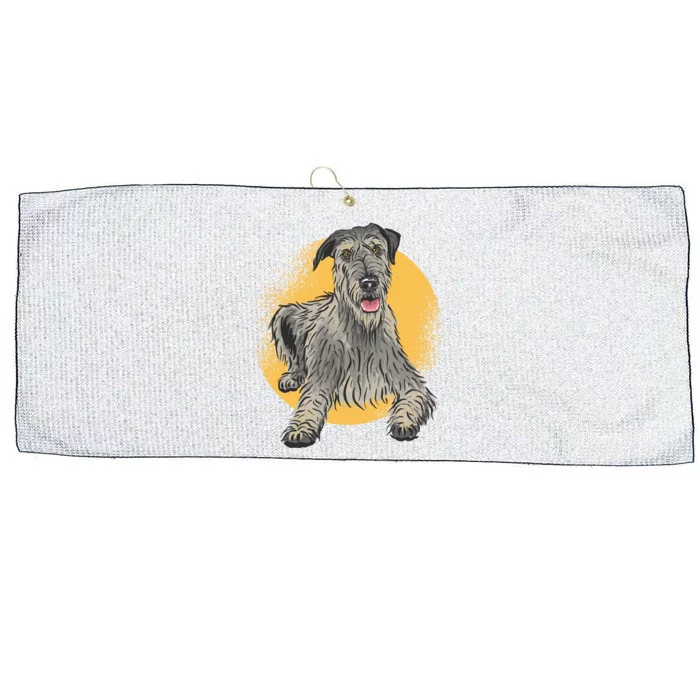 Cute Hound Dog Large Microfiber Waffle Golf Towel