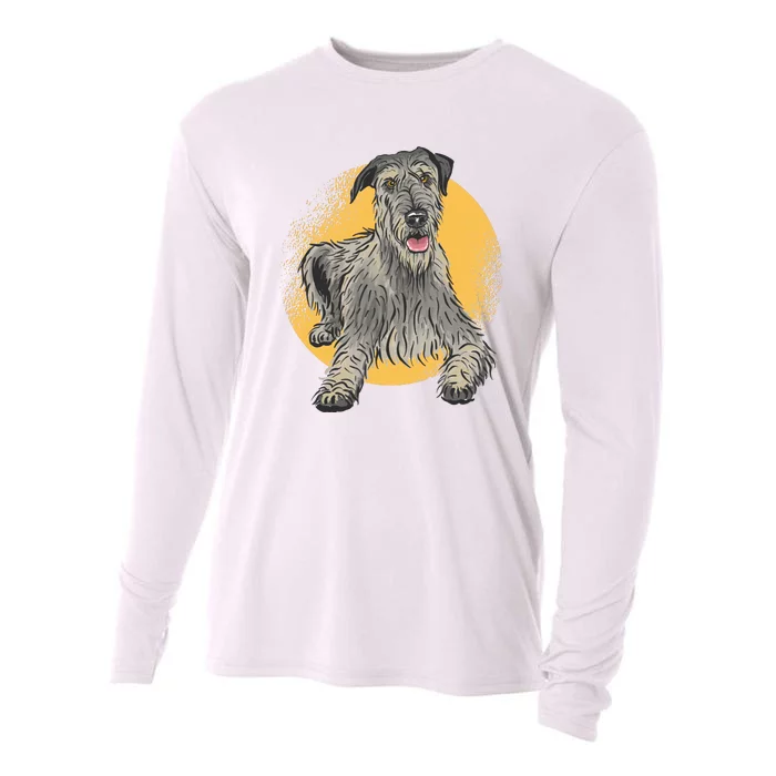 Cute Hound Dog Cooling Performance Long Sleeve Crew